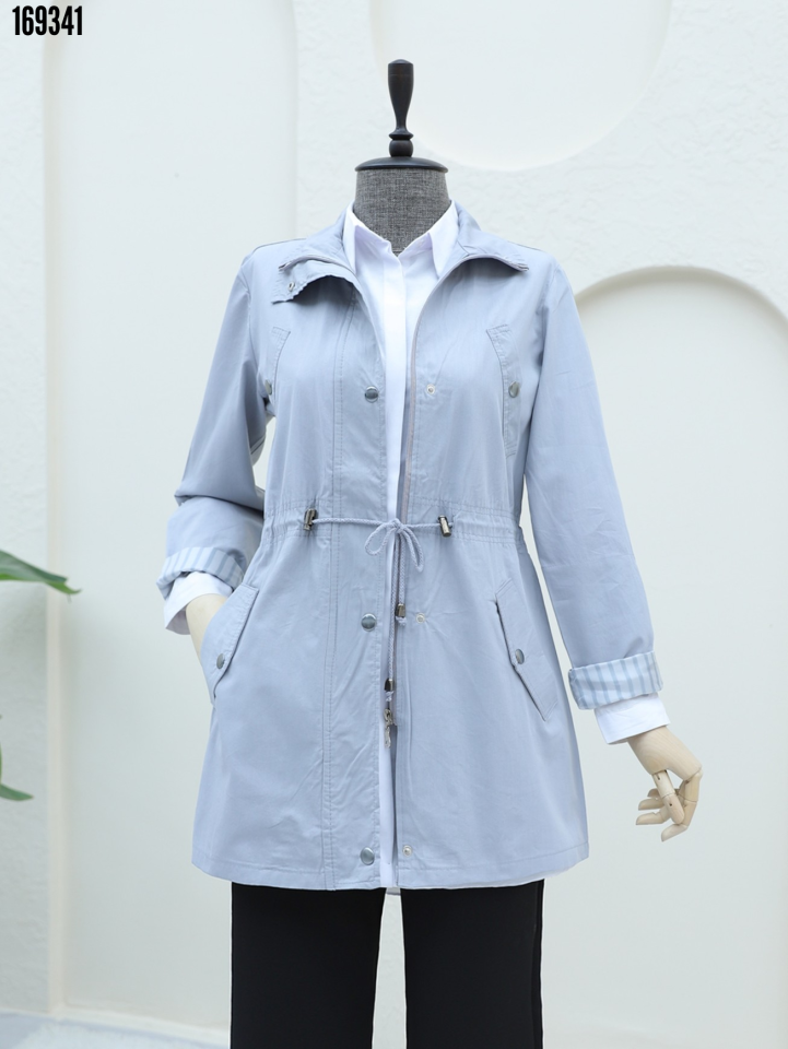 Kolu Katlamalı Tünel Bağcıklı Araboy Trençkot