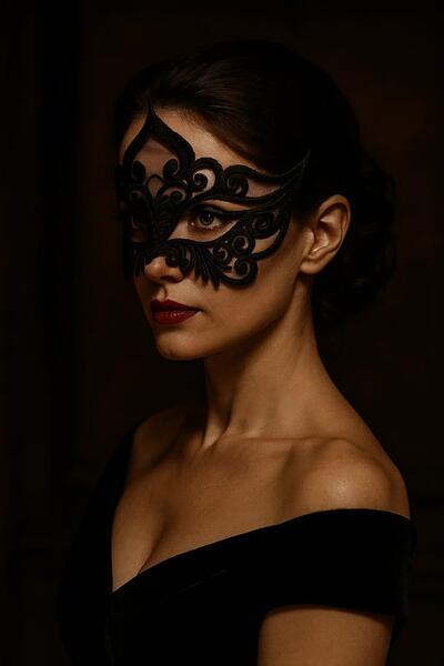 Dantel Maskeli Balo Maskesi